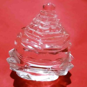 Abhimantrit Sphatik Shree Yantra, Affordable, (Kamal Shape)- 200 Gram - Image 1