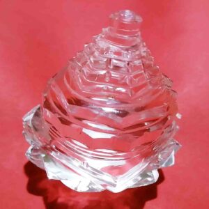 Abhimantrit Sphatik Shree Yantra, Affordable, (Kamal Shape)- 200 Gram - Image 2
