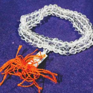 Abhimantrit Sphatik Mala Diamond Cut Square Affordable & Certified 6 mm - Image 2