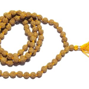 Natural 5 (Panch) Mukhi Rudraksha Mala Affordable & Certified (7mm) - Image 6