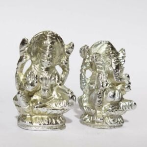 Parad Laxmi Ganesh Idol / Murti / Parad  90 Gram (Lakshmi) - Image 5