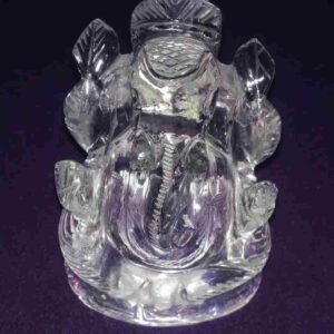 Pran-Pratishthit Crystal Ganesh Idol / Murti / Sphatik 114 Gram - Image 2