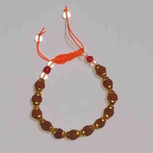 Abhimantrit Bracelet Stylish & Unique Design with Metal (Rudraksha) - Image 2