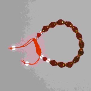 Abhimantrit Bracelet Stylish & Unique Design with Metal (Rudraksha) - Image 3