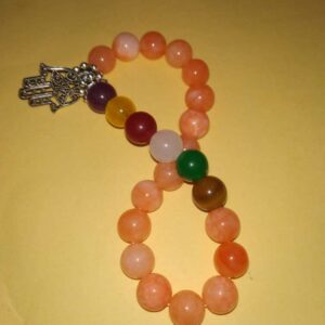 Abhimantrit Bracelet (Unisex) Tiger Eye & Multicolour Stone ( Hakik ) - Image 3