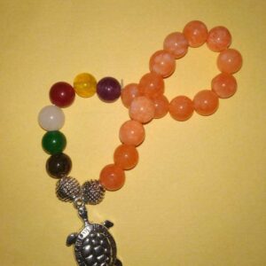 Abhimantrit Bracelet  (Unisex) & Tortoise,Tiger Eye & Multicolour Stone (Hakik) - Image 2