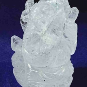 Indian Sphatik Ganesh Idol 1.075Kg Certified - Abhimantrit - Image 5
