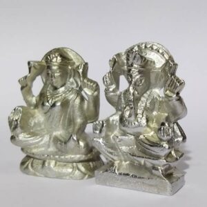 Parad Laxmi Ganesh Idol / Murti / Parad -  Weight- 180 Gram (Lakshmi) - Image 2