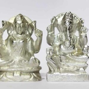 Parad Laxmi Ganesh Idol / Murti / Parad -  Weight- 180 Gram (Lakshmi) - Image 5