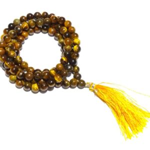 Abhimantrit Tiger Eye Stone Mala For Rahu & Certified  6mm 108 Beads - Image 7