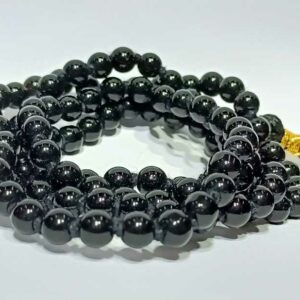 Certified Black (Kaala) Hakik Mala For Shani Dosh & Original 6 mm 108 Beads - Image 6