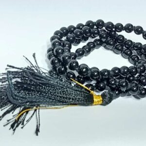 Certified Black (Kaala) Hakik Mala For Shani Dosh & Original 6 mm 108 Beads - Image 4