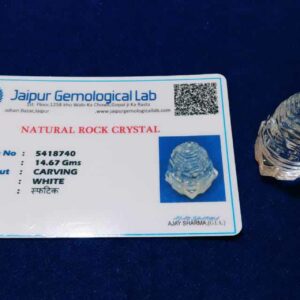 Abhimantrit Sphatik Shree Yantra Affordable  & Certified 13 Gram - Image 1
