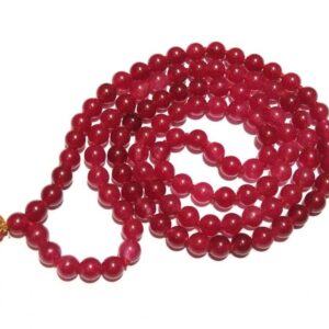 Genuine Natural Red Hakik Mala & Certified 6mm & 108 Beads - Image 5