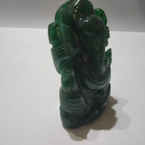 Abhimantrit - Margaj Certified Green Aventurine Lord Ganesh Idol & Genuine 72 Gram appx - Image 3