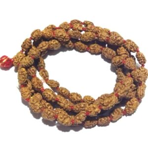 Abhimantrit 3 Mukhi Rudraksha Mala Affordable & Certified (7mm) - Image 3