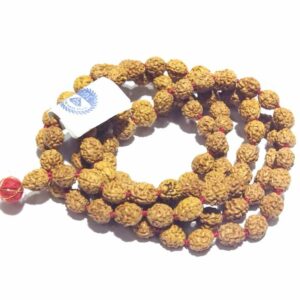 Abhimantrit 4 Mukhi Rudraksha Mala Affordable & Certified 6 mm - Image 4