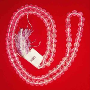 Abhimantrit Sphatik Mala Glittering Diamond Cut & Certified 108 Bead 8mm - Image 5