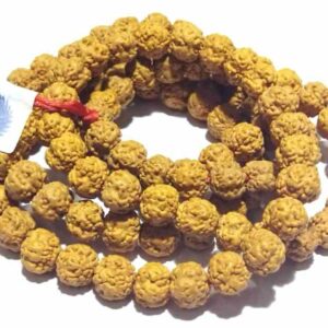 Certified Faceless Rudraksha Mala 10 mm 108 Beads (Nirakar Rudraksha) - Image 3