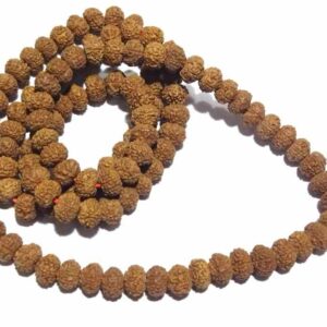 7 Mukhi Rudraksha Mala Affordable & Certified Mala Big Beads 8 mm - Image 3