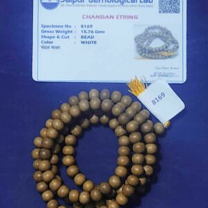Abhimantrit Chandan Mala & Certified 6 mm 108 Beads - Image 1