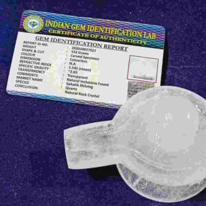 Abhimantrit Certified Indian Sphatik Shivling- 153 Gram - Image 2