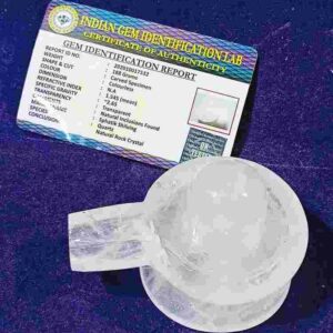 Abhimantrit Certified Indian Sphatik Shivling-188 Gram - Image 2