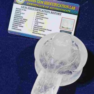 Abhimantrit Certified Indian Sphatik Shivling- 198 Gram - Image 3