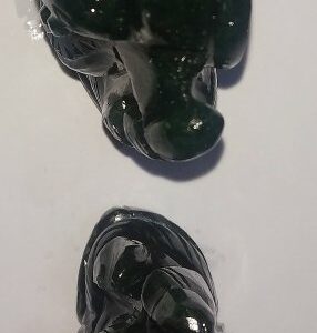 Green Aventurine Laxmi Ganesh, Natural Green Aventurine Stone Idol (221) Gram - Image 3