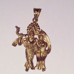 Abhimantrit Radhe Krishna Divine Love Locket in Metal –  Locket - Image 3