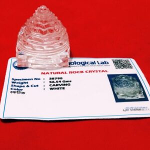 Certified Indian Sphatik Shree Yantra & Abhimantrit 67.4 Gram - Image 2