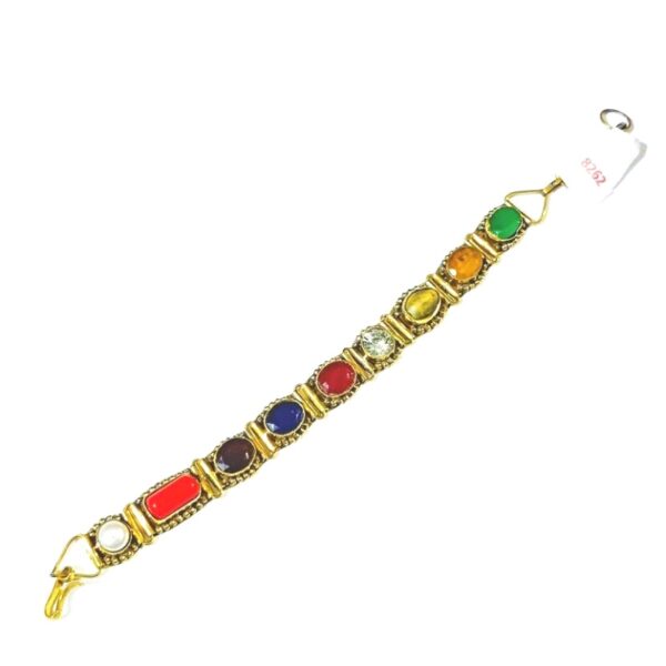 Mughal Style Navratna Bangle Handmade Traditional Bangle 22k Gold Multi  color | eBay