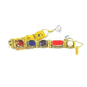 Certified Navratna Bracelet- Mixed Semi Precious Stone Navratan - Image 3