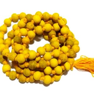 Original Haldi Mala (Turmeric Rosary) & Natural with 108 Beads - Certified - Image 2