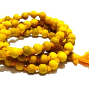 Original Haldi Mala (Turmeric Rosary) & Natural with 108 Beads - Certified - Image 4