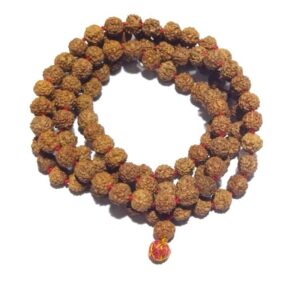 Certified 5 Mukhi Rudraksha Mala Big Size - 8mm with 108 Beads - Image 4