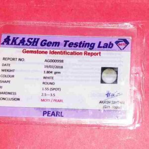 Abhimantrit Pearl (Moti) Stone & Certified Gemstone- 9 Carat - Image 2