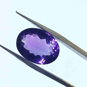Abhimantrit, Natural Amethyst (Jamunia ) Stone & Certified- 11.25 Carat - Image 4