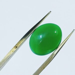 Abhimantrit Green Onyx Gemstone, Lab Certified & Natural Onyx- 9.25 Carat - Image 5
