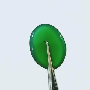 Abhimantrit Green Onyx Gemstone, Lab Certified & Natural Onyx- 10.25 Carat - Image 3