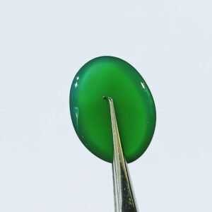 Abhimantrit Green Onyx Gemstone, Lab Certified & Natural Onyx- 9.25 Carat - Image 3