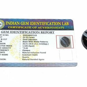 Abhimantrit Sulemani Hakik Stone Lab Certified & Natural Hakik-  25.25 Carat - Image 4