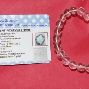 Abhimantrit Indian Sphatik Bracelet & Certified - Image 4