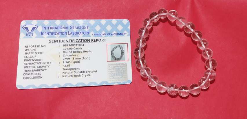 Crystal Clear Quartz Sphatik Stone Bracelet with Evil Eye Stone 8 mm Beads  Charm Bracelet for