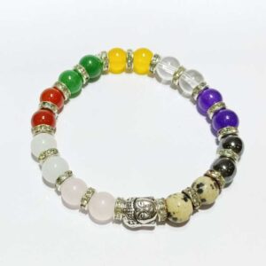 Abhimantrit Navratan Bracelet & Natural Stretchable Navratna - Image 3