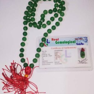 Abhimantrit Green Aventurine Mala & Lab Certified - Image 2