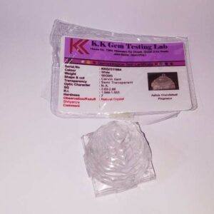 Abhimantrit Indian Sphatik Shree Yantra & Lab Certified 96 Gram - Image 4