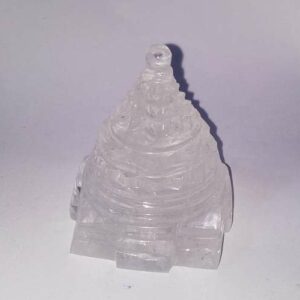 Abhimantrit Indian Sphatik Shree Yantra & Lab Certified 130 Gram - Image 1