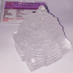 Abhimantrit Indian Sphatik Shree Yantra & Certified 512 Gram - Image 3