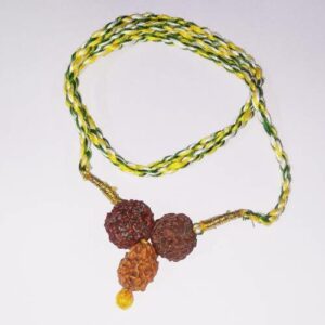 Abhimantrit Kemdrum Yog Rudraksha Mala 2, 4 and 5 Mukhi Rudraksha Bead - Image 3